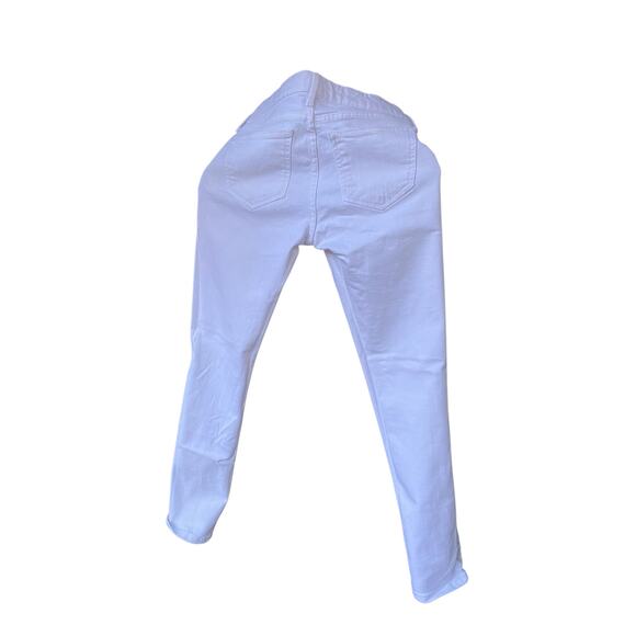 Gap Girlfriend White Denim Jeans Size 25 Stretch Cotton Blend - Picture 3 of 4